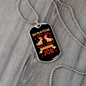 Permanent Job Necklace Stainless Steel or 18k Gold Dog Tag 24" Chain-Express Your Love Gifts
