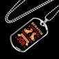 Permanent Job Necklace Stainless Steel or 18k Gold Dog Tag 24" Chain-Express Your Love Gifts
