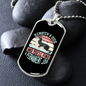 Permanent Job Pink Necklace Stainless Steel or 18k Gold Dog Tag 24" Chain-Express Your Love Gifts
