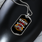 Permanent Job White Necklace Stainless Steel or 18k Gold Dog Tag 24" Chain-Express Your Love Gifts