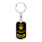 Perro De Presa Canario Keychain Stainless Steel or 18k Gold-Express Your Love Gifts