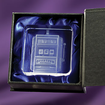 Personalized Christian Gift: Bible Verse Square Cut Crystal Cube with Custom Name Engraving-Express Your Love Gifts