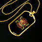 Pet a Dog Bulldog Necklace Stainless Steel or 18k Gold Dog Tag 24" Chain-Express Your Love Gifts