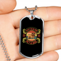 Pet a Dog Bulldog Necklace Stainless Steel or 18k Gold Dog Tag 24" Chain-Express Your Love Gifts