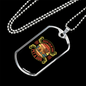 Pet a Dog Bulldog Necklace Stainless Steel or 18k Gold Dog Tag 24" Chain-Express Your Love Gifts