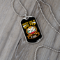 Pet a Dog Yellow Necklace Stainless Steel or 18k Gold Dog Tag 24" Chain-Express Your Love Gifts