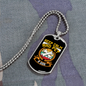Pet a Dog Yellow Necklace Stainless Steel or 18k Gold Dog Tag 24" Chain-Express Your Love Gifts