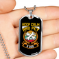 Pet a Dog Yellow Necklace Stainless Steel or 18k Gold Dog Tag 24" Chain-Express Your Love Gifts