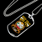 Pet a Dog Yellow Necklace Stainless Steel or 18k Gold Dog Tag 24" Chain-Express Your Love Gifts