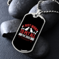Pet All The Dogs Red Necklace Stainless Steel or 18k Gold Dog Tag 24" Chain-Express Your Love Gifts