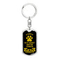 Petit Basset Griffon Vendeen Keychain Stainless Steel or 18k Gold-Express Your Love Gifts