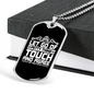 Petty Thing Touch Christian Necklace Stainless Steel or 18k Gold Dog Tag 24" Chain-Express Your Love Gifts