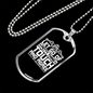 Petty Thing Touch Christian Necklace Stainless Steel or 18k Gold Dog Tag 24" Chain-Express Your Love Gifts