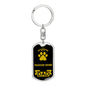 Pharaoh Hound Keychain Stainless Steel or 18k Gold-Express Your Love Gifts
