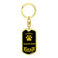 Pharaoh Hound Keychain Stainless Steel or 18k Gold-Express Your Love Gifts
