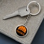 Phoenix Basketball City Circle Keychain Stainless Steel or 18k Gold Pendant-Express Your Love Gifts