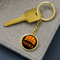 Phoenix Basketball City Circle Keychain Stainless Steel or 18k Gold Pendant-Express Your Love Gifts
