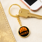 Phoenix Basketball City Circle Keychain Stainless Steel or 18k Gold Pendant-Express Your Love Gifts