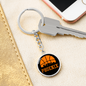 Phoenix Basketball City Circle Keychain Stainless Steel or 18k Gold Pendant-Express Your Love Gifts