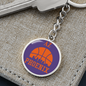 Phoenix Basketball City Purple Circle Keychain Stainless Steel or 18k Gold Pendant-Express Your Love Gifts
