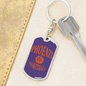 Phoenix Basketball City Swivel Keychain Dog Tag Stainless Steel or 18k Gold-Express Your Love Gifts