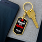 Pigeon Bird Keychain Stainless Steel or 18k Gold Dog Tag Keyring-Express Your Love Gifts