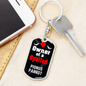 Pionus Parrot Bird Keychain Stainless Steel or 18k Gold Dog Tag Keyring-Express Your Love Gifts