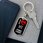 Pionus Parrot Bird Lover Keyring Keychain Stainless Steel or 18k Gold-Express Your Love Gifts