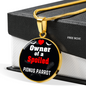 Pionus Parrot Bird Owner Necklace Circle Pendant Stainless Steel or 18k Gold 18-22"-Express Your Love Gifts