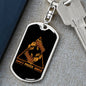Pisces Dog Tag Pendant Keychain Stainless Steel or 18k Gold-Express Your Love Gifts