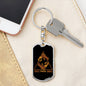 Pisces Dog Tag Pendant Keychain Stainless Steel or 18k Gold-Express Your Love Gifts