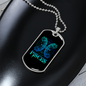 Pisces Fish Zodiac Necklace Stainless Steel or 18k Gold Dog Tag 24" Chain-Express Your Love Gifts