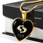 Pisces Horoscope Zodiac Necklace Stainless Steel or 18k Gold Heart 18-22"-Express Your Love Gifts