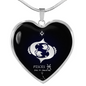 Pisces Horoscope Zodiac Necklace Stainless Steel or 18k Gold Heart 18-22"-Express Your Love Gifts
