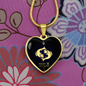 Pisces Horoscope Zodiac Necklace Stainless Steel or 18k Gold Heart 18-22"-Express Your Love Gifts