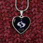 Pisces Horoscope Zodiac Necklace Stainless Steel or 18k Gold Heart 18-22"-Express Your Love Gifts