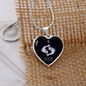 Pisces Horoscope Zodiac Necklace Stainless Steel or 18k Gold Heart 18-22"-Express Your Love Gifts