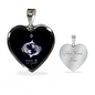 Pisces Horoscope Zodiac Necklace Stainless Steel or 18k Gold Heart 18-22"-Express Your Love Gifts