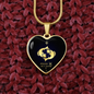 Pisces Horoscope Zodiac Necklace Stainless Steel or 18k Gold Heart 18-22"-Express Your Love Gifts