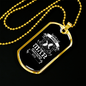 Pisces Man Zodiac Necklace Stainless Steel or 18k Gold Dog Tag 24" Chain-Express Your Love Gifts
