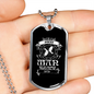 Pisces Man Zodiac Necklace Stainless Steel or 18k Gold Dog Tag 24" Chain-Express Your Love Gifts