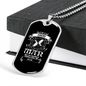Pisces Man Zodiac Necklace Stainless Steel or 18k Gold Dog Tag 24" Chain-Express Your Love Gifts