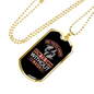 Pisces Swim Without Water Zodiac Necklace Stainless Steel or 18k Gold Dog Tag 24" Chain-Express Your Love Gifts