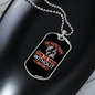 Pisces Swim Without Water Zodiac Necklace Stainless Steel or 18k Gold Dog Tag 24" Chain-Express Your Love Gifts