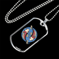 Pisces Zodiac Fish Zodiac Necklace Stainless Steel or 18k Gold Dog Tag 24" Chain-Express Your Love Gifts