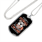 Pitbull Baby Necklace Stainless Steel or 18k Gold Dog Tag 24" Chain-Express Your Love Gifts