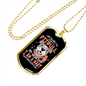 Pitbull Baby Necklace Stainless Steel or 18k Gold Dog Tag 24" Chain-Express Your Love Gifts