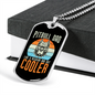 Pitbull Dad Necklace Stainless Steel or 18k Gold Dog Tag 24" Chain-Express Your Love Gifts