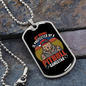 Pitbull Gangstar Necklace Stainless Steel or 18k Gold Dog Tag 24" Chain-Express Your Love Gifts