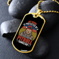 Pitbull Gangstar Necklace Stainless Steel or 18k Gold Dog Tag 24" Chain-Express Your Love Gifts